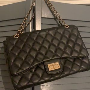 Quilted Black Handbag